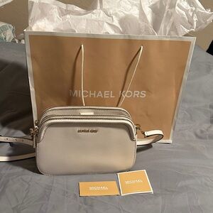 Michael Kors White Crossbody Bag